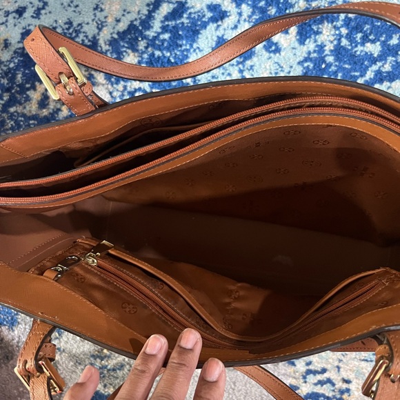 Brown Tory Burch Tote Gentle Used. - Picture 6 of 6